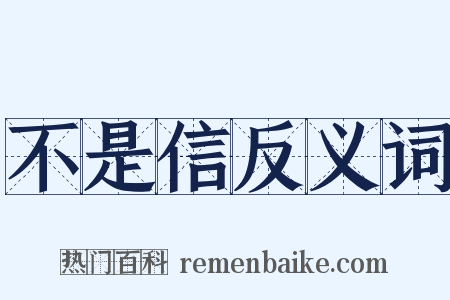 不是信反义词是什么意思的图片